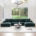 Le canapé d'angle en U bleu marine Empress