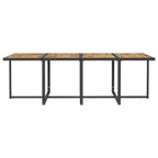 vidaXL Ensemble de meubles de patio Table et chaises d'extérieur Ensemble de salle à manger en polyrotin