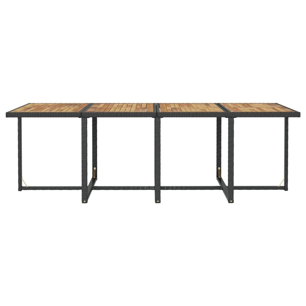 vidaXL Ensemble de meubles de patio Table et chaises d'extérieur Ensemble de salle à manger en polyrotin