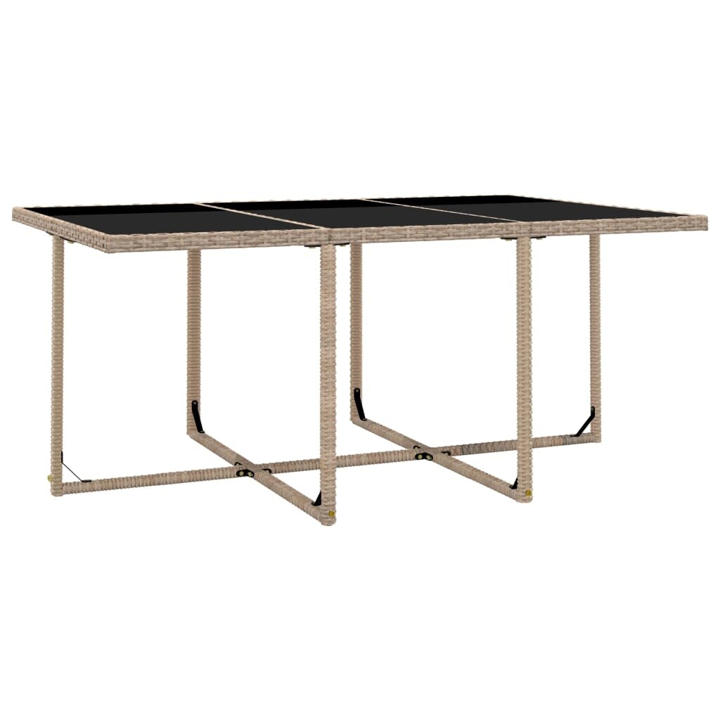 vidaXL Ensemble de meubles de patio Table et chaises d'extérieur Ensemble de salle à manger en polyrotin