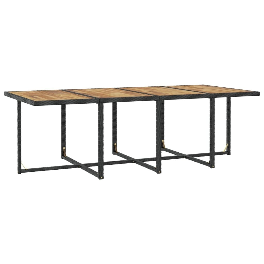 vidaXL Ensemble de meubles de patio Table et chaises d'extérieur Ensemble de salle à manger en polyrotin