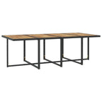 vidaXL Ensemble de meubles de patio Table et chaises d'extérieur Ensemble de salle à manger en polyrotin