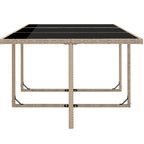 vidaXL Ensemble de meubles de patio Table et chaises d'extérieur Ensemble de salle à manger en polyrotin