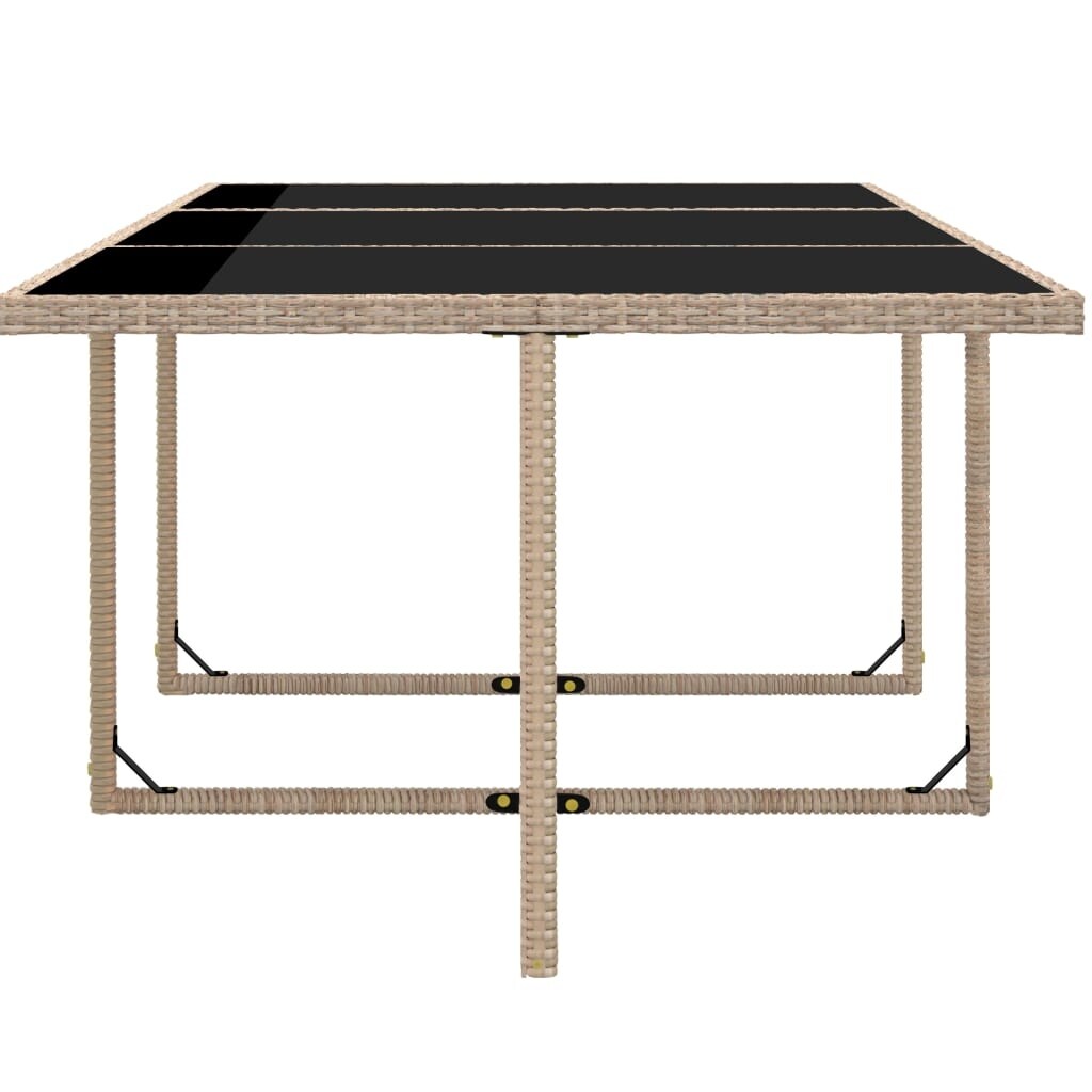vidaXL Ensemble de meubles de patio Table et chaises d'extérieur Ensemble de salle à manger en polyrotin