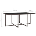 vidaXL Ensemble de meubles de patio Table et chaises d'extérieur Ensemble de salle à manger en polyrotin