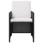 vidaXL Ensemble de meubles de patio Table et chaises d'extérieur Ensemble de salle à manger en polyrotin