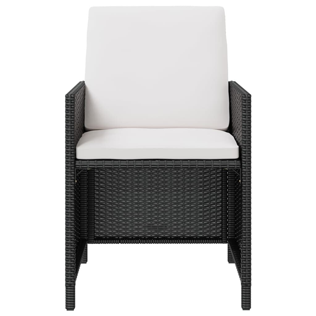 vidaXL Ensemble de meubles de patio Table et chaises d'extérieur Ensemble de salle à manger en polyrotin