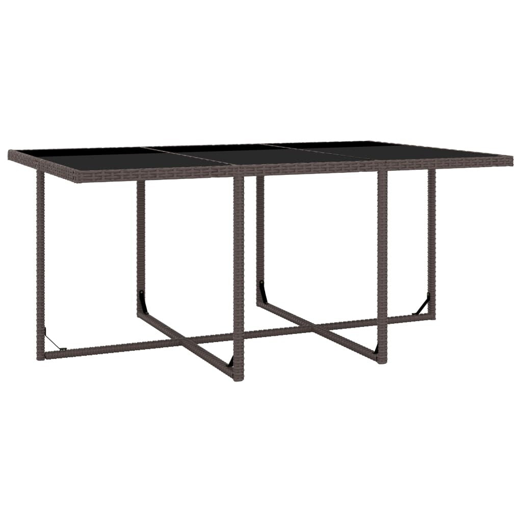 vidaXL Ensemble de meubles de patio Table et chaises d'extérieur Ensemble de salle à manger en polyrotin