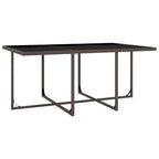 vidaXL Ensemble de meubles de patio Table et chaises d'extérieur Ensemble de salle à manger en polyrotin