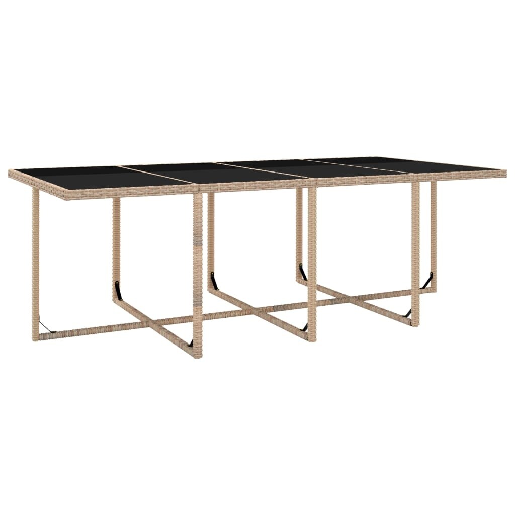 vidaXL Ensemble de meubles de patio Table et chaises d'extérieur Ensemble de salle à manger en polyrotin