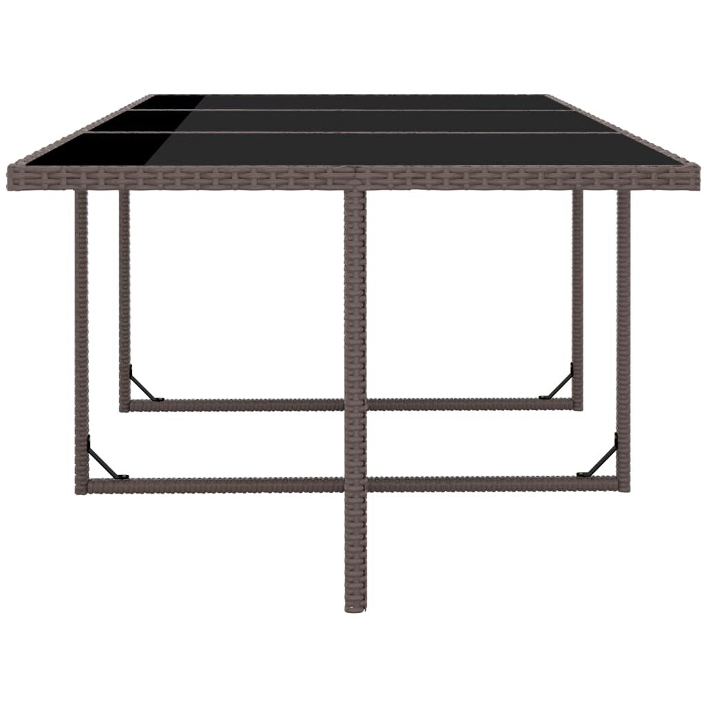 vidaXL Ensemble de meubles de patio Table et chaises d'extérieur Ensemble de salle à manger en polyrotin