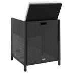 vidaXL Ensemble de meubles de patio Table et chaises d'extérieur Ensemble de salle à manger en polyrotin