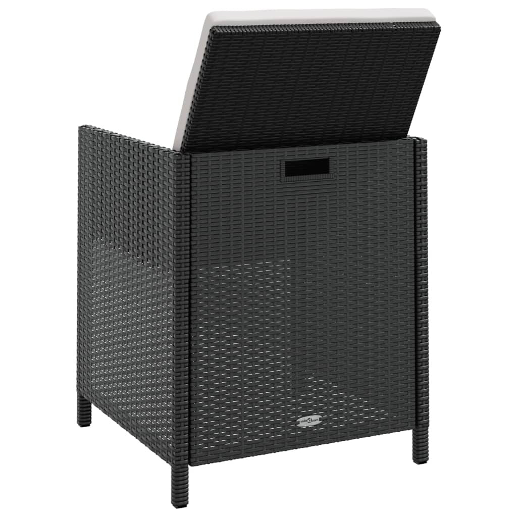 vidaXL Ensemble de meubles de patio Table et chaises d'extérieur Ensemble de salle à manger en polyrotin
