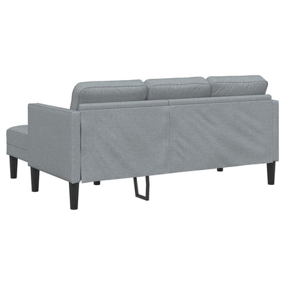 Ensemble de canapés 2/3 pièces vidaXL avec coussins, tissu noir/gris foncé/gris clair - 68,1 x 51,6 x 26,4