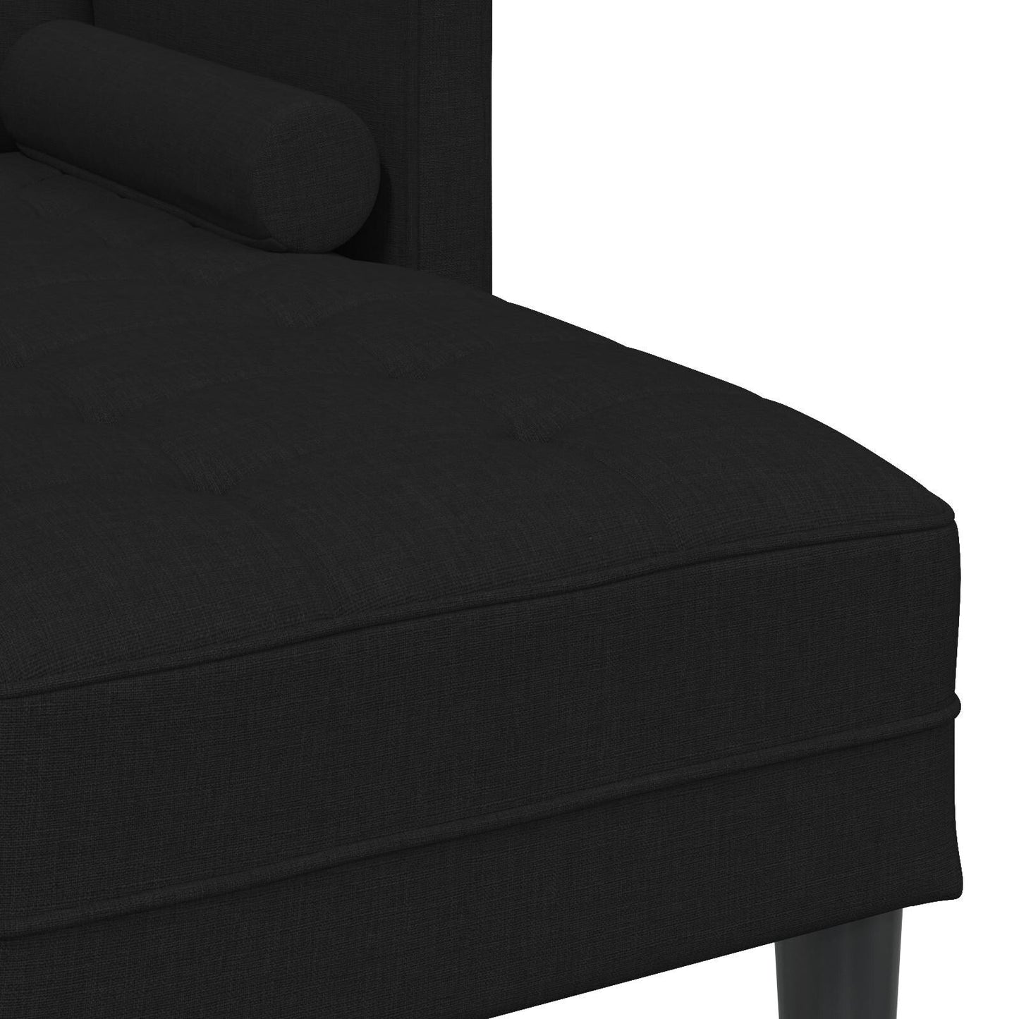 Ensemble de canapés 2/3 pièces vidaXL avec coussins, tissu noir/gris foncé/gris clair - 68,1 x 51,6 x 26,4