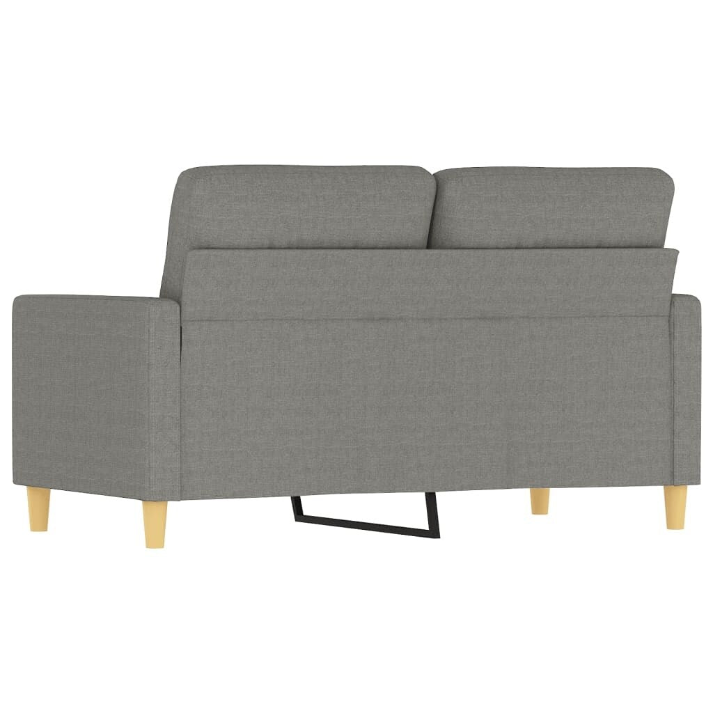 Canapé 2 places vidaXL Gris foncé 47,2 cm Tissu - 54,3 x 30,3 x 31,5 cm