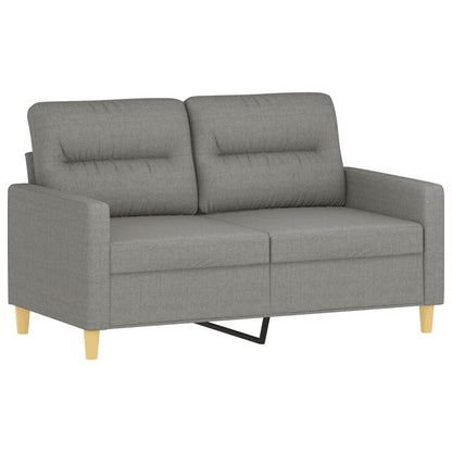 Canapé 2 places vidaXL Gris foncé 47,2 cm Tissu - 54,3 x 30,3 x 31,5 cm