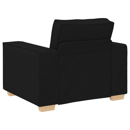 Ensemble de canapé 3 pièces vidaXL avec coussins, tissu noir/gris foncé - 39 x 30,7 x 33,1