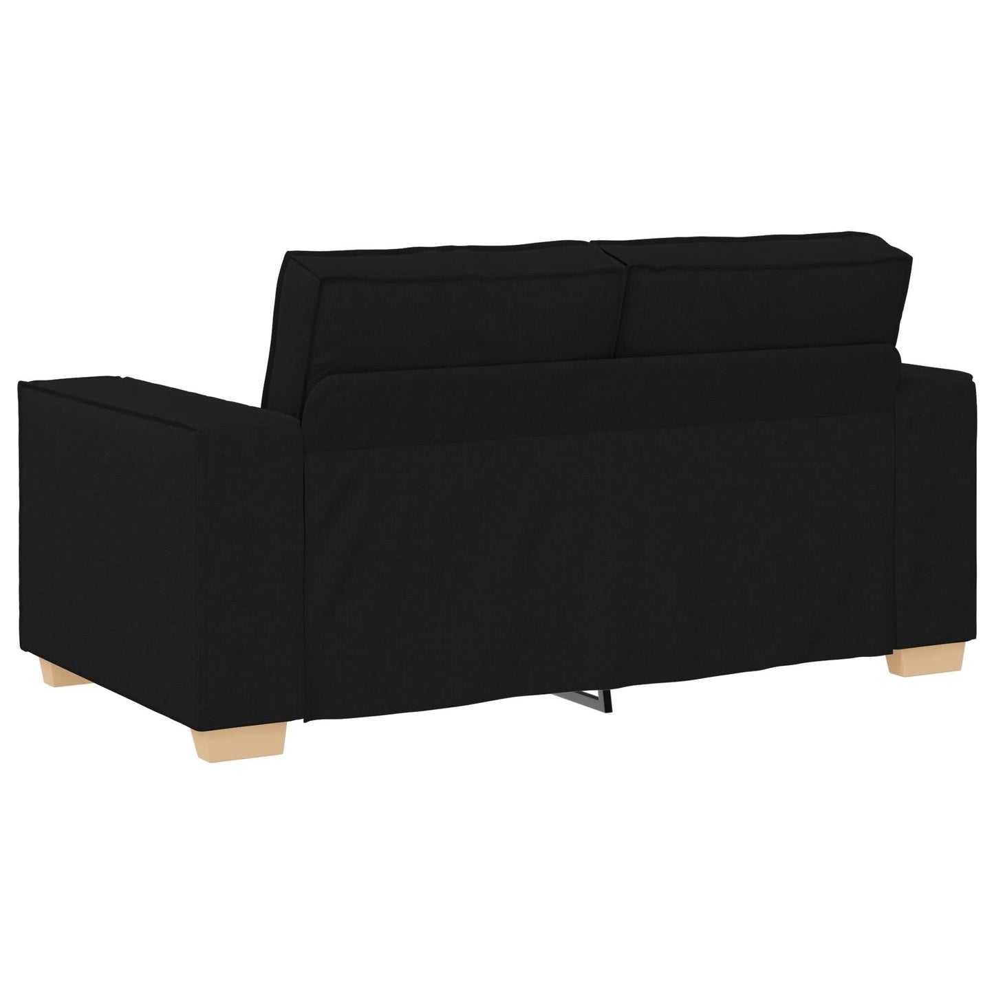 Ensemble de canapé 3 pièces vidaXL avec coussins, tissu noir/gris foncé - 39 x 30,7 x 33,1