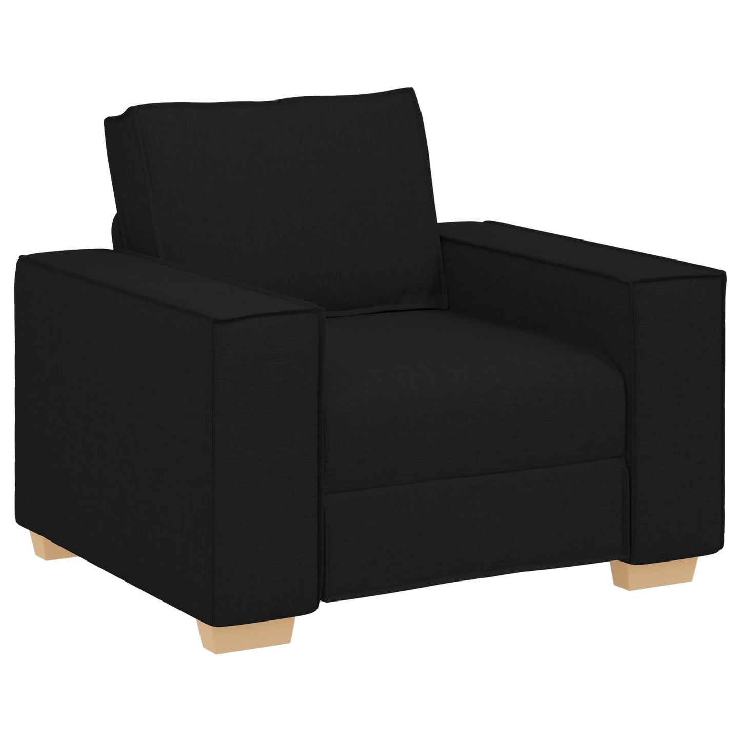Ensemble de canapé 3 pièces vidaXL avec coussins, tissu noir/gris foncé - 39 x 30,7 x 33,1
