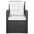 Ensemble de meubles de jardin vidaXL, canapé sectionnel avec table en rotin - 47,2 x 27,6 x 26
