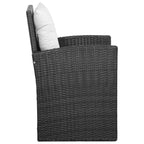 Ensemble de meubles de jardin vidaXL, canapé sectionnel avec table en rotin - 47,2 x 27,6 x 26