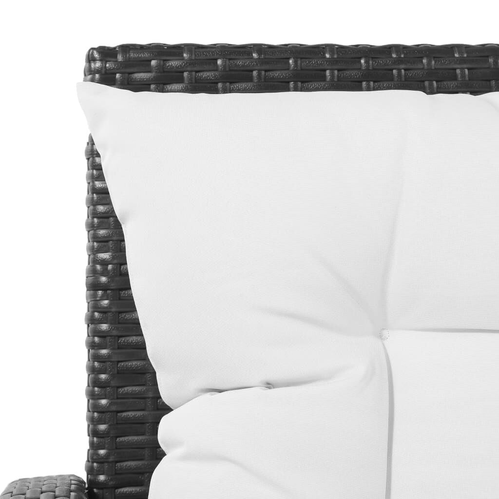 Ensemble de meubles de jardin vidaXL, canapé sectionnel avec table en rotin - 47,2 x 27,6 x 26