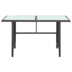 Ensemble de meubles de jardin vidaXL, canapé sectionnel avec table en rotin - 47,2 x 27,6 x 26