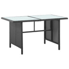 Ensemble de meubles de jardin vidaXL, canapé sectionnel avec table en rotin - 47,2 x 27,6 x 26
