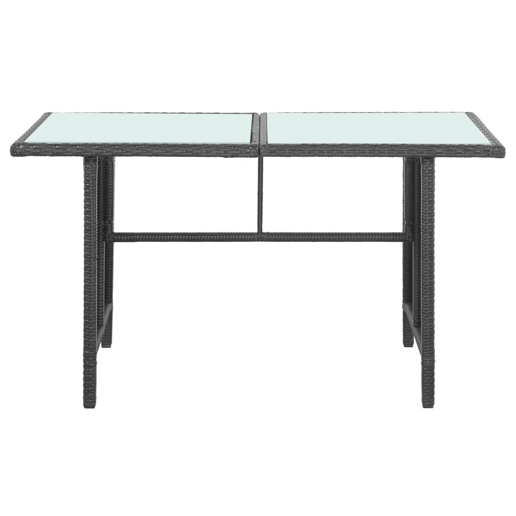 Ensemble de meubles de jardin vidaXL, canapé sectionnel avec table en rotin - 47,2 x 27,6 x 26