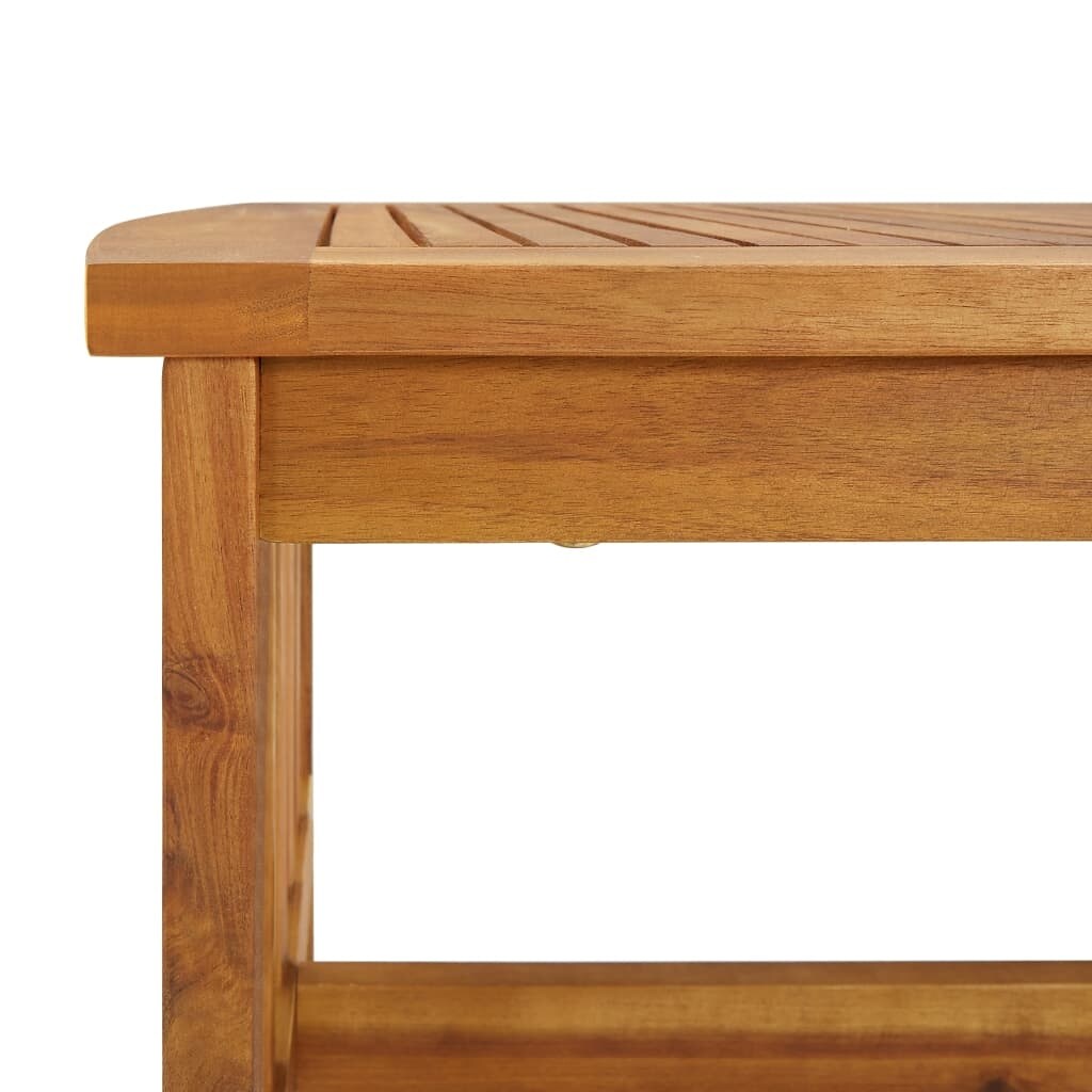 vidaXL Ensemble de salon de jardin 5 pièces avec coussins en bois d'acacia massif