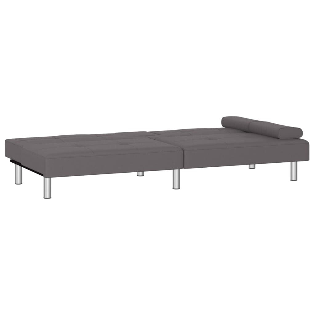 VidaXL Canapé-lit pliable avec porte-gobelets en similicuir - 78,7 x 35 x 27,6
