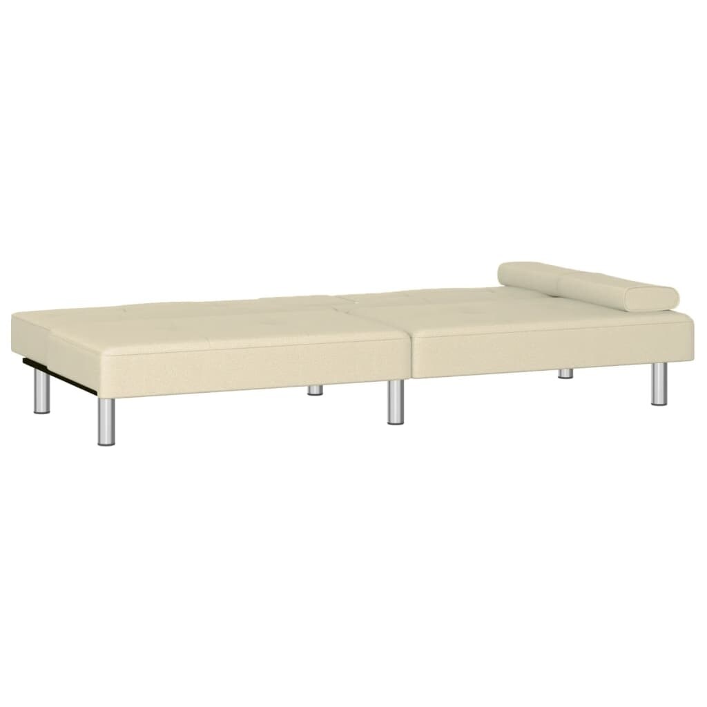 VidaXL Canapé-lit pliable avec porte-gobelets en similicuir - 78,7 x 35 x 27,6