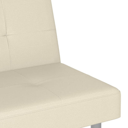 VidaXL Canapé-lit pliable avec porte-gobelets en similicuir - 78,7 x 35 x 27,6