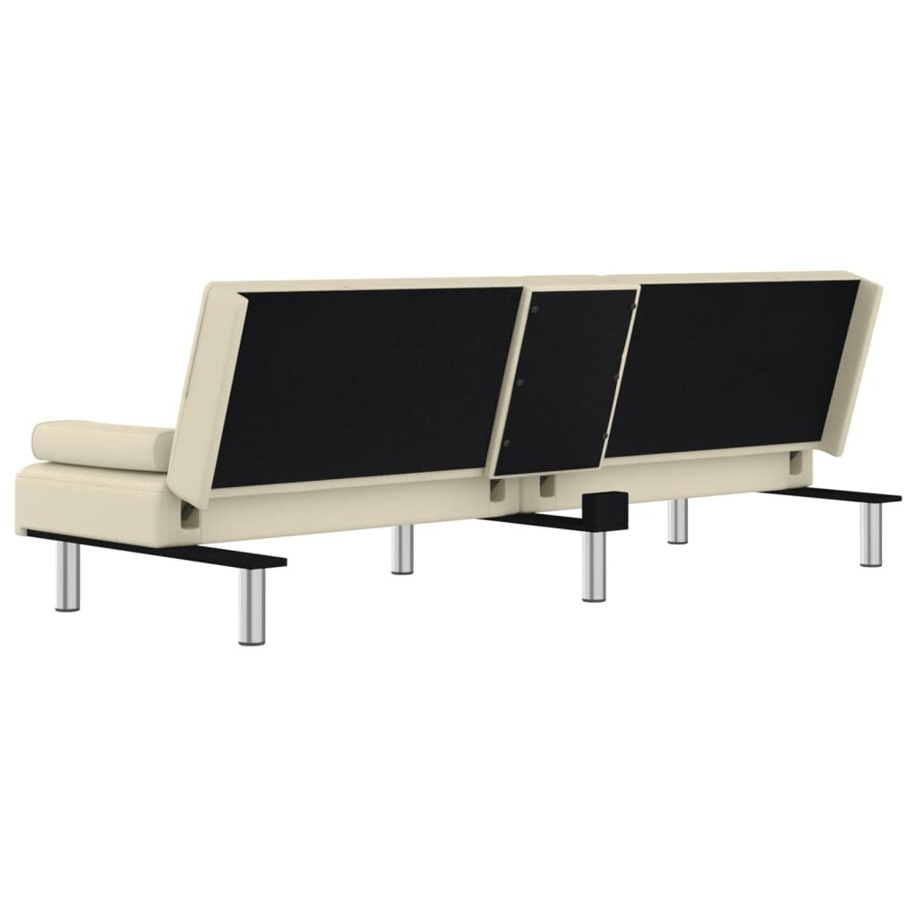 VidaXL Canapé-lit pliable avec porte-gobelets en similicuir - 78,7 x 35 x 27,6