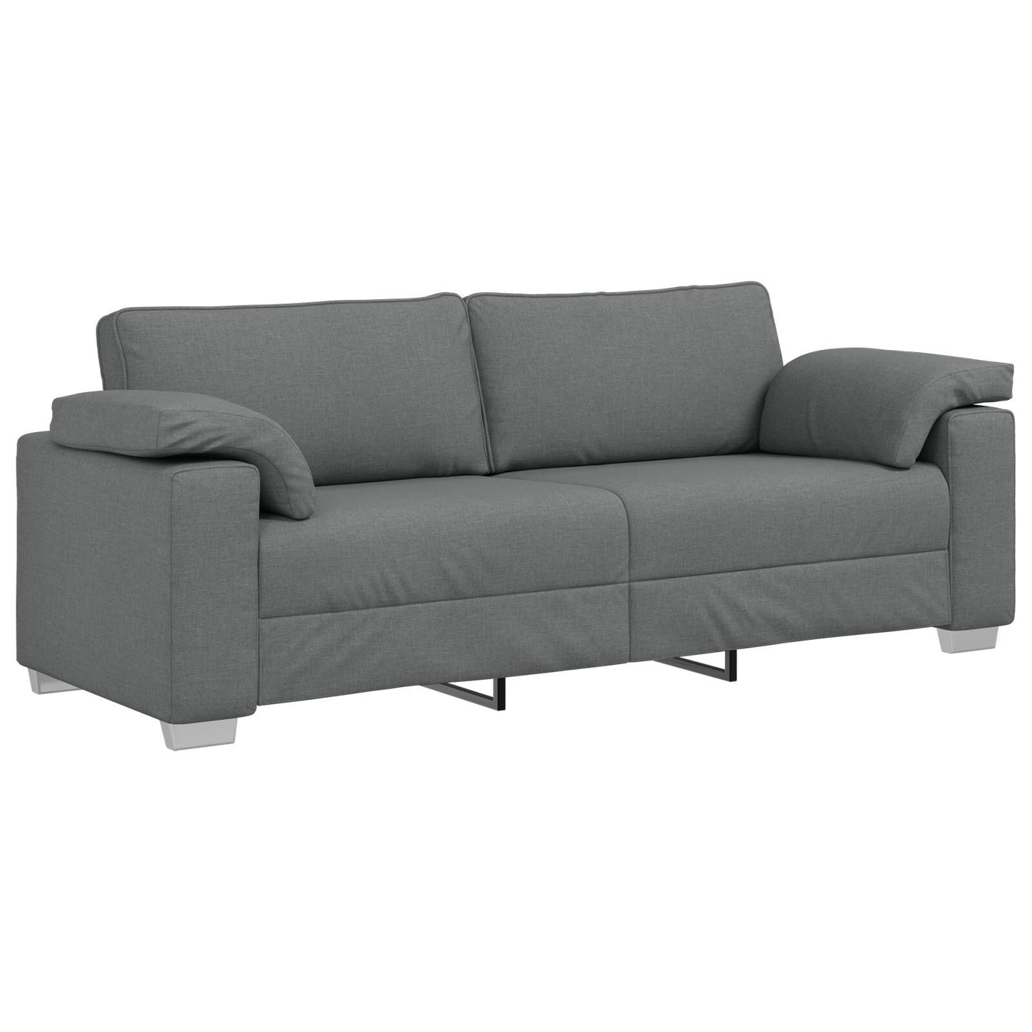 Canapé vidaXL Noir/Gris foncé Métal - 86,2 x 30,3 x 32,3