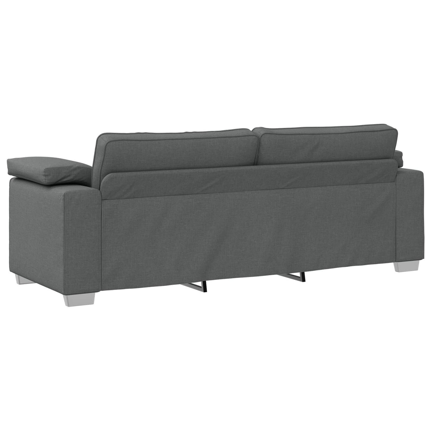 Canapé vidaXL Noir/Gris foncé Métal - 86,2 x 30,3 x 32,3