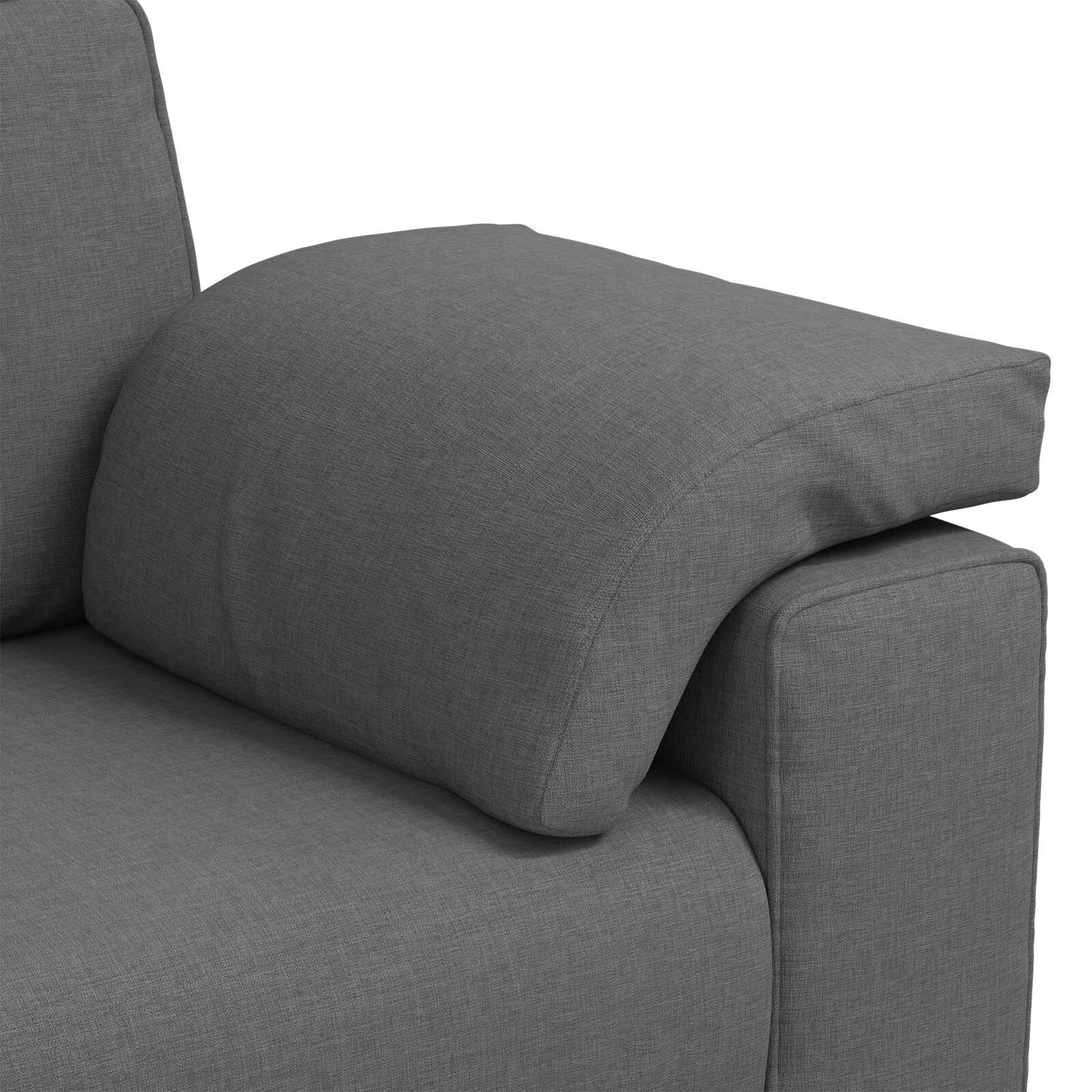 Canapé vidaXL Noir/Gris foncé Métal - 86,2 x 30,3 x 32,3